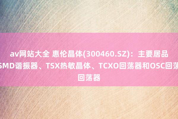 av网站大全 惠伦晶体(300460.SZ)：主要居品为SMD谐振器、TSX热敏晶体、TCXO回荡器和OSC回荡器