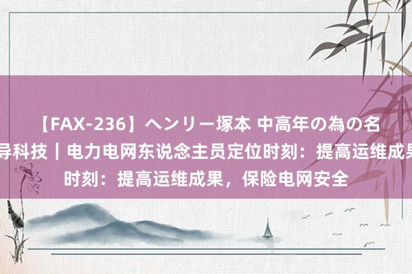 【FAX-236】ヘンリー塚本 中高年の為の名作裏ビデオ集 海导科技｜电力电网东说念主员定位时刻：提高运维成果，保险电网安全