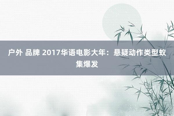 户外 品牌 2017华语电影大年：悬疑动作类型蚁集爆发