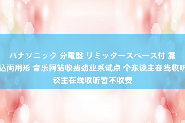 パナソニック 分電盤 リミッタースペース付 露出・半埋込両用形 音乐网站收费劲业系试点 个东谈主在线收听暂不收费